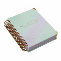 Özel Tasarım A5 Spiral Planlayıcı Defter Sert Kapaklı Günlük Lüks Günlük Haftalık Hedef Organizatörü Logo Baskılı Toptan Satış