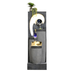 Quanfangyuan Modern Feng Shui Water Fountain Resin Indoor Decor Office Living Room Entryway Feature - Product Image 5