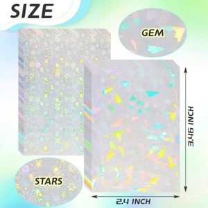 Lot de 50 pochettes personnalisées pour cartes de visite et photocartes, avec fermeture éclair, en plastique/PP, format standard 66x91mm, vente en gros - Product Image 6