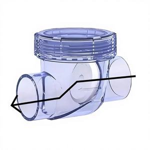 PVC Transparentes Rückschlagventil für Küchenspüle, Abflussrohr, Einweg-Anti-Rückfluss, Anti-Geruch, 50mm Wasser, Zhejiang, Ohne Abdichtung - Product Image 2