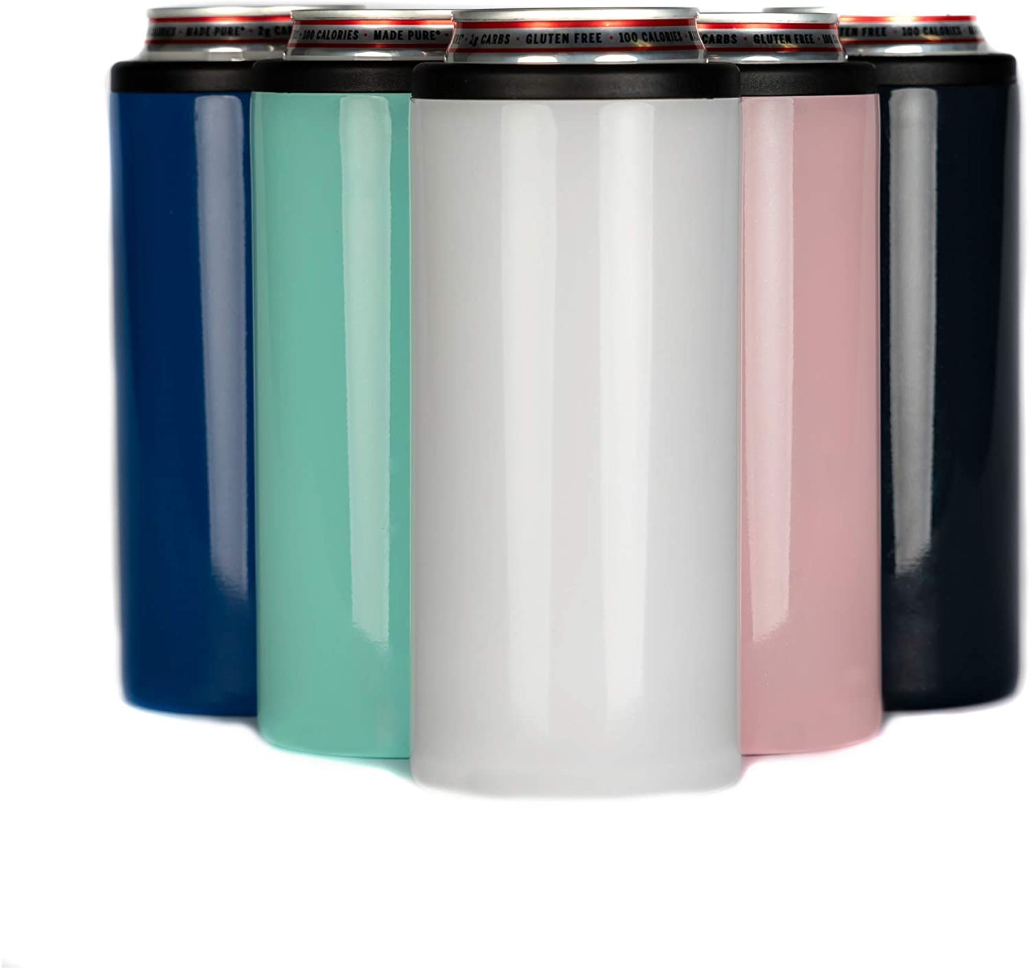 Лидер продаж на Amazon, охладитель банок из нержавеющей стали объемом 12 унций, охладитель банок для пива с двойными стенками, охладитель банок с двойной изоляцией