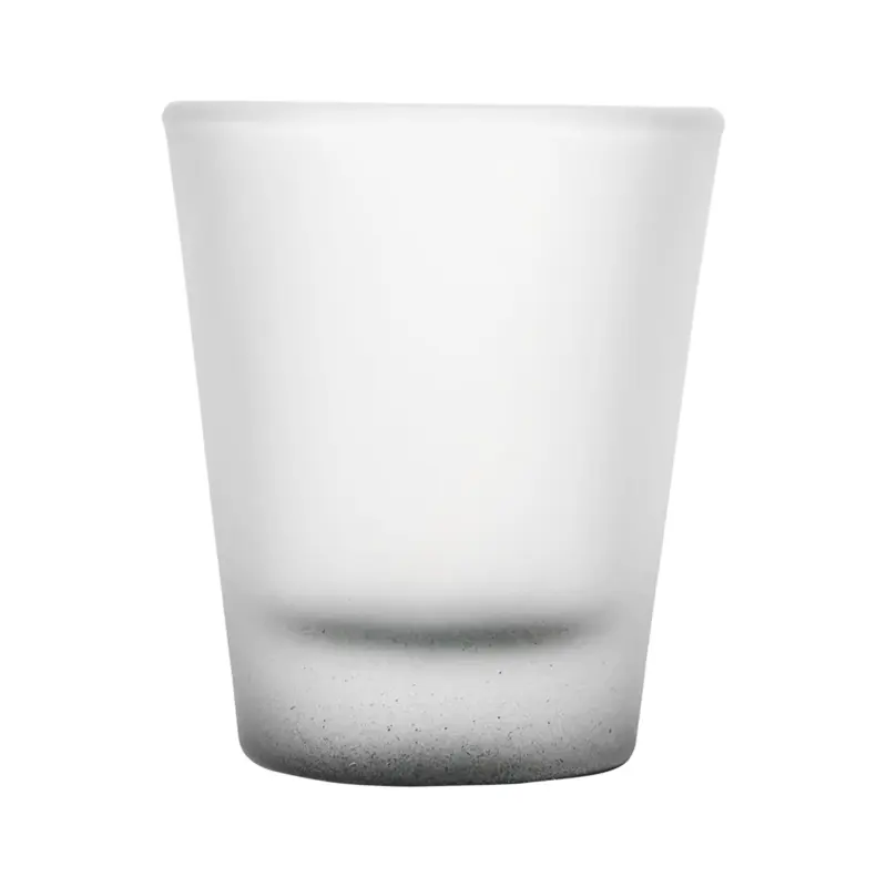 Eco friendly sostenibile personalizzato logo 1.5oz vetro infrangibile bicchierini per vino e whisky