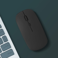Seenda — Mini-souris bluetooth silencieuse, Ultra-fine, pour PC portable, clavier, batterie mode unique, pour étudiants et travail