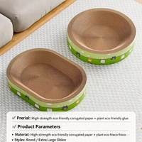 OEM Moderne Grand Lit pour chat et griffoir de Noël recyclable en carton ondulé, résistant à l'usure et sans éclats