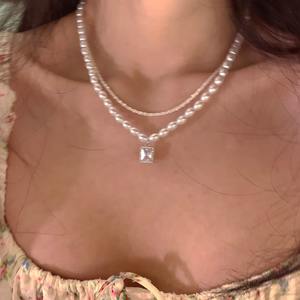 Offres Spéciales coréen mode perles collier perle ensemble de bijoux et véritable perle d'eau douce et perle ensemble de bijoux femmes pour cadeau de mère - Product Image 1
