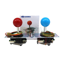 Manette Arcade JLF Joystick pour Jeu d'Arcade Commande Distributeur Automatique Kit Carte 1 An de Garantie Sanwa Prise Universelle Anglaise