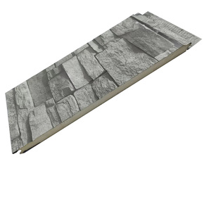 Panel de pared decorativo de espuma de PU 3d, aislamiento decorativo de metal, revestimiento de pared exterior para pared exterior, construcción del hogar - Product Image 3