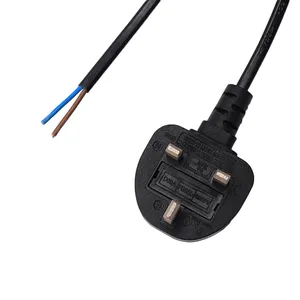 15A Electric Wire with Switch Power Cable with 3 Core British Plug