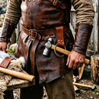 Boucle de ceinture en cuir médiévale, anneau rond pour porte-épée, idéal pour le cosplay, les Vikings, les chevaliers, le LARP, les costumes de festivals de la Renaissance