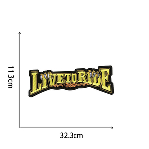 Appliques brodées « Live to Ride » pour veste <span class=keywords><strong>Harley</strong></span> Rider, patchs pour vêtements de moto - Product Image 5