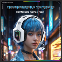 ONIKUMA GT806 Auriculares HIFI BT V5.4 Auriculares con cable Multimodo 2,4 GHz RGB Auriculares con cancelación de ruido Usb con micrófono