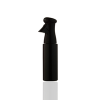 Bouteille de pulvérisation de brouillard de cheveux de salon de coiffure en plastique continu noir de 360ml avec pulvérisateur à gâchette vente en gros