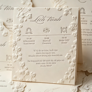 Tarjetas de Felicitación de Papel Kraft Texturizado Personalizadas con Impresión Digital, Tarjetas de Invitación Románticas para Bodas con Relieve de Lujo y Tamaño Personalizado - Product Image 4