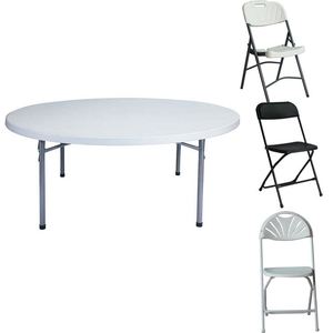 Tables et chaises en plastique avec pieds amovibles, roulettes, <span class=keywords><strong>plateau</strong></span> transparent et support pour parapluie - Product Image 6