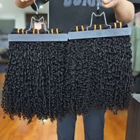 Extensions de cheveux humains vierges vietnamiens non traités, double trame, bouclés style Pixie, 100 % cheveux naturels, fournisseur de cheveux bruts