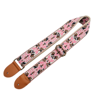 Sangle de guitare classique personnalisée avec logo imprimé, broderie portable, sangles d'épaule tendance pour basse Gibson