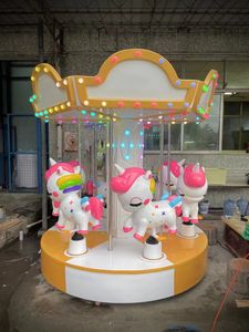 Mini <span class=keywords><strong>giostra</strong></span> da interno 6 posti a gettoni, cavallo portatile per bambini, giostre per piccole fiere - Product Image 5