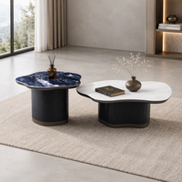 Table basse en bois décorative en promotion pour la maison, le bureau ou la salle à manger – Design simple, table basse ronde en bois, table basse moderne en bois