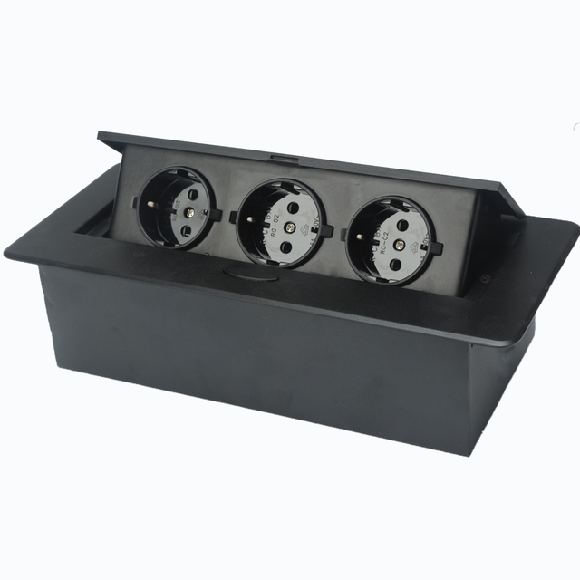 EU Office Conference Furniture Kitchen Power Electric Plug Panel Pop up Table Socket Outlet