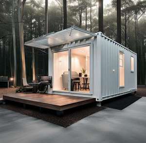 Thiết kế hiện đại di động ngoài trời Tiny Cấu trúc thép Modular container nhà văn phòng nhà cửa hàng di động bánh sandwich Bảng điều chỉnh kiến trúc - Product Image 5