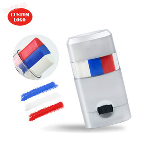 Football Blue White Red Stripe France Flag Face Painting Body Paint Custom Painting Stick Face Paint Stick Makeup for Party