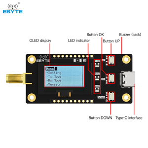แผงวงจร ebyte E32-900MBL-SC โมดูลไร้สายแบบ Sub-1G อินเทอร์เฟซแบบ C โมดูล900MHZ Lora บอร์ดพัฒนาชุดทดสอบการทดสอบออฟไลน์ - Product Image 4