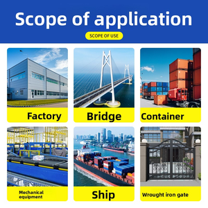 Çabuk kuruyan yanmaz açık renkli çelik yapı alkid korozyon önleyici kaplama pas geçirmez boya - Product Image 3