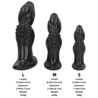 Dilatateur anal en silicone doré, extra-long, extra-large, extra-épais, à pointe pointue, pour usage extérieur exotique, avec effet d'agrandissement du pénis
