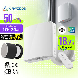 Purificateur d'air mural ERV Pompe à chaleur Conduits HRV Ventilation à récupération d'énergie ERV sans conduits Système commercial Electrolux avec climatisation - Product Image 1