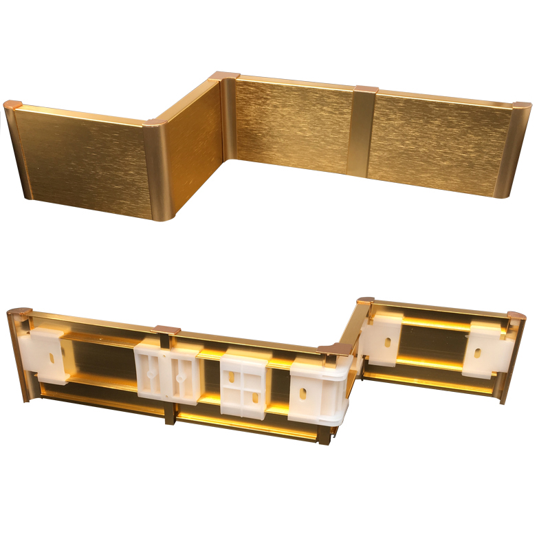 Золотая матовая Водонепроницаемая алюминиевая противопожарная плита из нержавеющей стали и полистирола