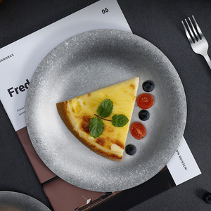 Retro Style Classic <strong>Dessert</strong> Plate Stainless Steel Coffee <strong>Tray</strong> for Afternoon Tea for Kitchen Party Serving Cake Dish - Product Image 2