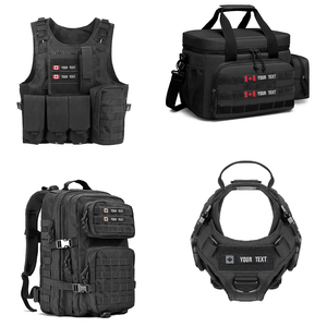 사용자 정의 캐나다 국기 패치 자수 전술 사기 영웅 강력한 이름 태그 국가 상징 패치 여행 배낭 가방 패치 - Product Image 6