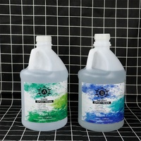 Résine époxy marine biodégradable respectueuse de l'environnement, transparente, en deux parties, colle époxy pour bois, coulée profonde, 1 gallon liquide pour l'utilisation des carreaux