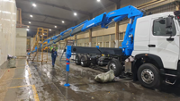 Grue de camion à flèche articulée GSQZ660.8 33T - Flèche pliante hydraulique avec télécommande