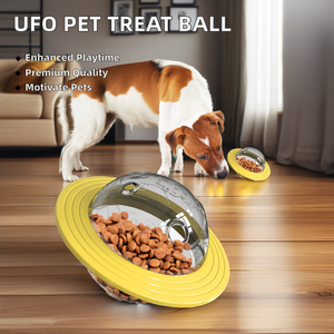 Vendita calda negozio di animali resistente al morso e Durab multifunzionale cane gatto UFO palla cane trattare giocattolo Pet cibo per animali - Product Image 6