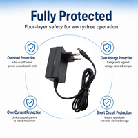 Chargeur mural universel 24W 12V 2A, accessoires CCTV, adaptateur pour caméra de sécurité, 12 volts 2 ampères, adaptateur d'alimentation AC/DC multi-prises