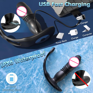 Massaggiatore Prostatico con Controllo App, Anello Fallico per Uomini, Vibratore Anale Telescopico Bluetooth, Stimolatore Punto P per Ritardare l'Eiaculazione Maschile - Product Image 6