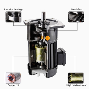 Motor de Velocidad Variable de 15W-200W, Transmisión Continuamente Variable, Motor de Reducción de Engranajes en Miniatura, Motor de Inducción CA con Engranajes 220/380V - Product Image 6