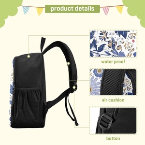 Flowers Design Simple Style <b>Backpack</b> with Zipper Large Capacity Unisex <b>Backpack</b> <b>Waterproof</b> Fashion <b>Backpack</b> - Product Image 5