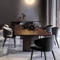 Chaise de salon classique moderne en bois vert, tissu de velours, chaise de salle à manger pour café résidentiel pour hôtel restaurant
