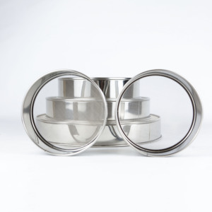 11CM di diametro addensato 304 acciaio inossidabile setaccio di farina rotondo colino polvere con manico per uso cucina - Product Image 2