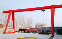 Grue portique à poutre simple de 4,5 m à 30 m de portée, grue portique personnalisée, grue de chantier mobile sur rail de 3t à 32t, fabricant