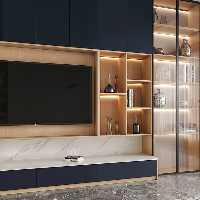 Modern Minimalist Multifunctional TV Stand High Quality Materials for Small and Large Living Spaces for Farmhouse Style