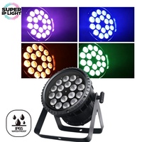 Projecteur LED Par 18*10W RGBW 4-en-1 étanche IP65 180W DMX512 RDM Strobe Wash pour discothèque, DJ, fête en extérieur, spectacle