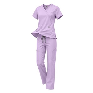 Conjunto de Uniformes Médicos Unisex de Alta Calidad, Cuello en V Cruzado, Tela Elástica, Múltiples Bolsillos, para Personal de Hospital y Clínica - Product Image 6