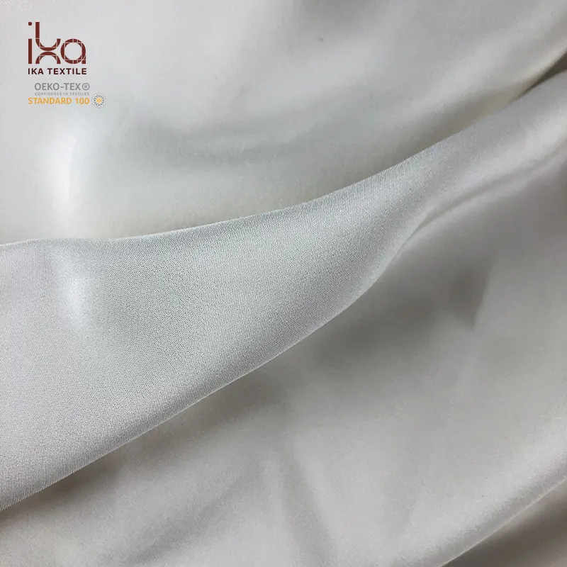 100% Mulberry Natural Pure Woven 40mm Silk Heavy Crepe de Chine Fabric for Wedding Dress