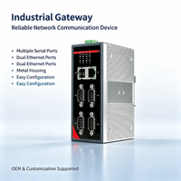 Gateway Industrial para Riel DIN, RS232/485 a Modbus TCP/RTU, Convertidor Ethernet, para Fábrica Inteligente Industria 4.0