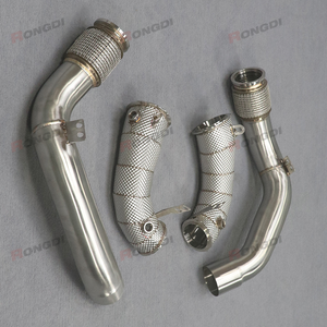 Tubo de bajada de 3 a 3,5 pulgadas para BMW M5 F90 3,0 T (2018-2023) -Acero inoxidable 304, resonador de rendimiento - Product Image 4