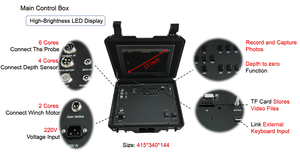 Mới 73 tay quay toàn cảnh/phiên bản tiêu chuẩn điện 100-1600M Camera kiểm tra giếng khoan nước sâu - Product Image 3