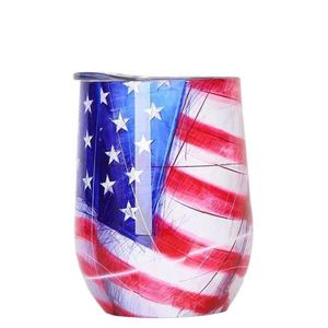 Vaso de Vino de Acero Inoxidable de Doble Pared de 12oz, Aislado al Vacío, con Forma de Huevo, con Tapa, sin Tallo, para Agua Hirviendo - Product Image 2